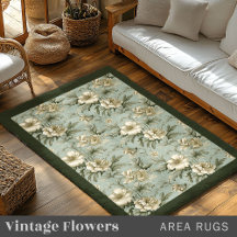 Vintage Flowers Carpet Area Rugs