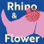 Rhino and Flower