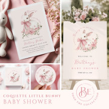Coquette Little Bunny Baby Shower