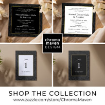 BUSINESS   Elegant Black Gold Botanical