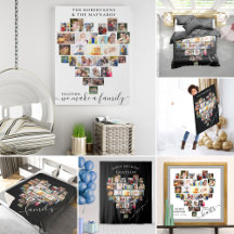 Heart Photo Collage with 29 Photos