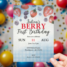 Berry First Birthday Theme