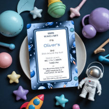 Blue Space Adventure Party Collection for Kids