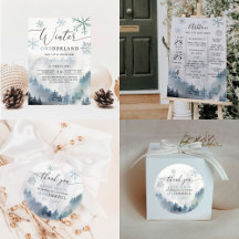 Winter Wonderland Birthday Party Collection