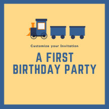 First Birthday Invitations and Accessories