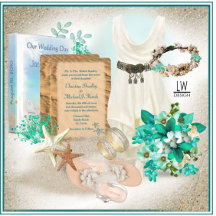 Beach Destination Wedding Invitation Suite