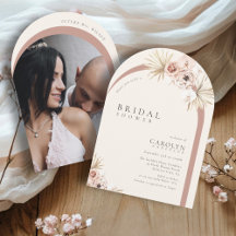 Boho Blushing Blooms Arch Bridal Shower Edition