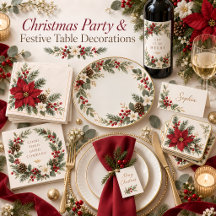 Christmas Party & Festive Table Decorations