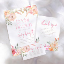 Pink Floral Bridal Brunch Bridal Shower