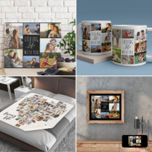 Photo Collage with Loving Life with You design