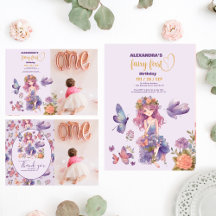 Fairy First Enchanted Woodland 1st Birthday