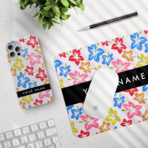 Colorful Hibiscus, Black Collection