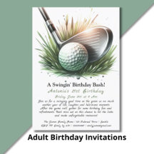 Adult Birthday Invitations