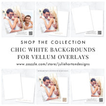 Chic White Backgrounds For Vellum Overlays