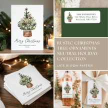 Rustic Christmas Tree Ornaments Neutral