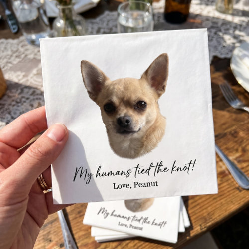 UGC Held Napkin: the personalized paper napkin with Prof. Whiskers's portrait