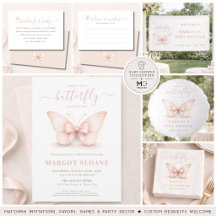 Pink Butterfly & Coquette Bow 