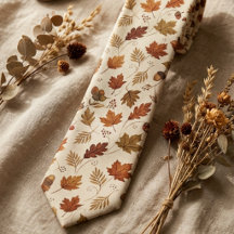 Fall Wedding Ties | Autumn Groom & Groomsmen