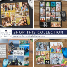 Photo Collage Personalized Custom Mouse Pads