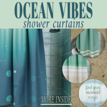 Ocean Vibes Shower Curtains
