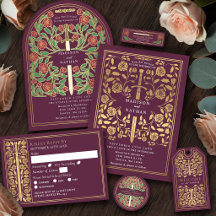 Medieval Sword Wedding Collection-Mauve
