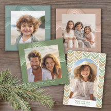 Retro Pastels - Holiday Greeting Cards
