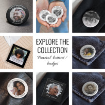 Funeral Buttons/Badges