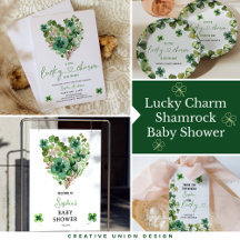 Lucky Charm Shamrock Baby Shower / March Baby