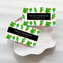 Cactus Pattern Business Cards Collection
