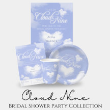 She's On Cloud 9 Elegant Bridal Shower Theme