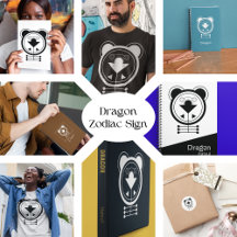 Dragon Tatsu Geometric Zodiac Collection