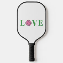 Pink Green Pickleball Love