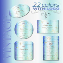 Product Labels Logo Ornamental Shimmery Vintage