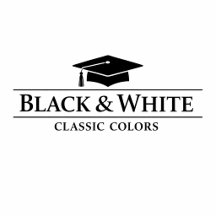 Elegant Black & White Grad