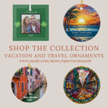 Vacation and Travel Ornaments