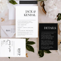 Modern Elegant Bold Names Wedding Collection