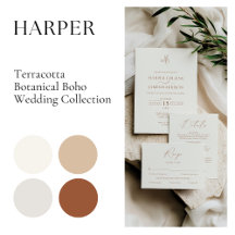 Harper • Minimal Botanical Boho Wedding Set