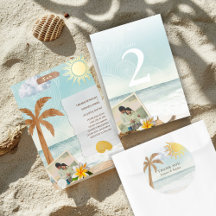 Tropical Beach Coastal Wedding