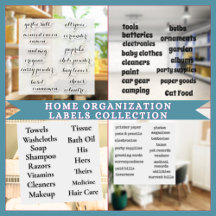 Home Organizing Labels