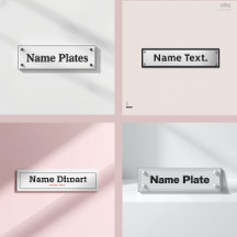 Custom Name Plate Designs