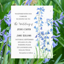 Bluebells Watercolor Wedding collection