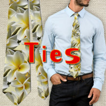 Ties, Tropical Flowers