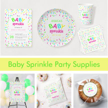 Colorful Baby Sprinkle Party Supplies