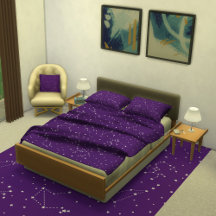 Astrology Night Sky Constellation Bedroom Set