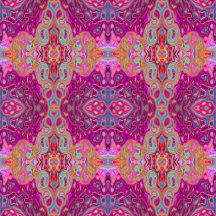 Abstract Magenta Pink, Blue and Red Groovy Pattern