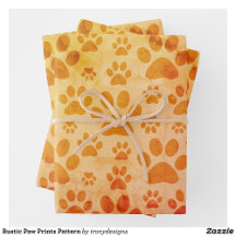 Paw Print Wrapping Paper
