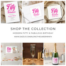 Modern Fifty and Fabulous Birthday