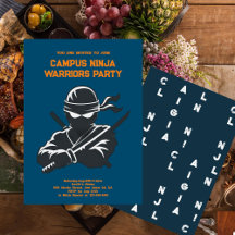  Ninja-themed Brotherhood Gathering Invitations 