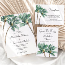 Tropical Palm Tree Wedding Collection