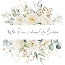 White Peony & Eucalyptus Wedding Suite